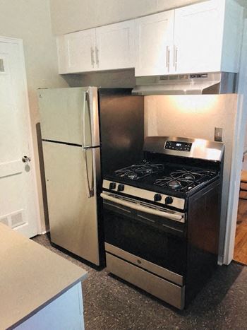 stainless steel appliances at Avondale Station Apartments, Decatur, 30030